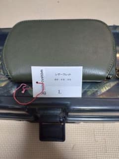 ワイズカスタム　 レザーワレット Lサイズ オリーブのサムネイル