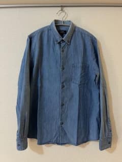 A.P.C. デニムシャツ 長袖 インディゴブルー Sのサムネイル
