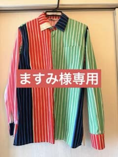 【美品レア】marimekko Jokapoika マルチカラー長袖シャツ XSのサムネイル