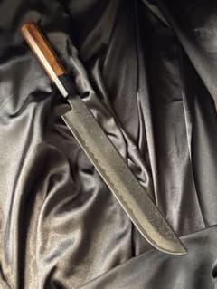 け*ん様 先丸柳刃V 金10号 ダマスカス67層 9寸 刃渡り26cm【新品、未