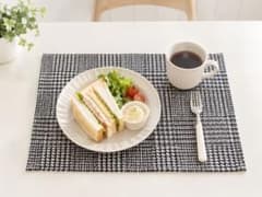 ランチョンマット⭐️チェック柄 ブラック 黒 食卓 雑貨 北欧 インテリア✨