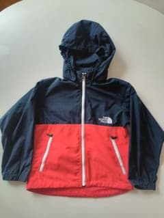THE NORTH FACE キッズ コンパクトジャケット120ネイビー レッドのサムネイル