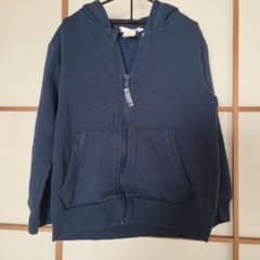 子供服　H&M キッズ パーカー ネイビー 110/56