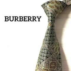 バーバリー BURBERRY ネクタイ ペイズリー 花柄 グリーン系 - メルカリ
