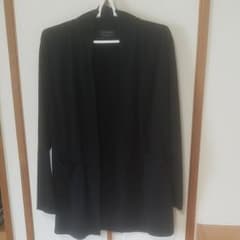 カーディガン 黒 ロングのサムネイル