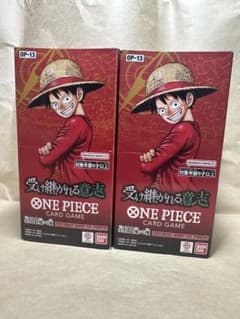 【即日匿名配送】ワンピースカード 受け継がれる意志2BOX ワンピースカードゲーム 受け継がれる意志 OP-13 2箱シュリンク付き未