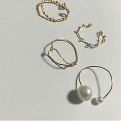 ゴールド クラウン リングセットのサムネイル