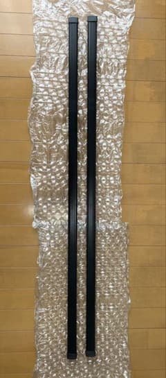 THULE スチールスクエアバー2本 120cm TH761　エンドキャップ付のサムネイル