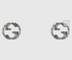 GUCCI インターロッキングGシルバーピアス 片耳のサムネイル