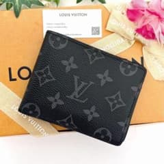 ルイヴィトン エクリプス 二つ折り財布 ミュルティプル 黒 極美品 ルイヴィトン モノグラム エクリプス ミュルティプル 二つ折り