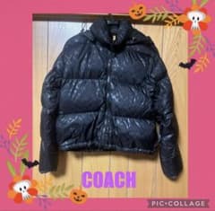 COACH ブラック ダウンジャケット フード付きのサムネイル