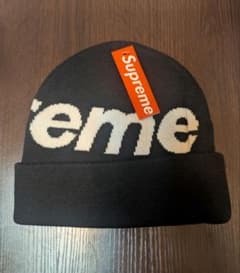 Supreme ビーニー ニット帽 ブラックのサムネイル
