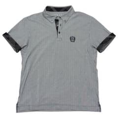 BLACK LABEL CRESTBRIDGE シアサッカー ポロシャツ L パッチワーックサッカーポロシャツ | BLACK LABEL CRESTBRIDGE (Men