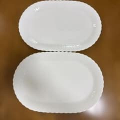 NARUMI BONE CHINA Silky White 楕円皿 2枚セット - メルカリ