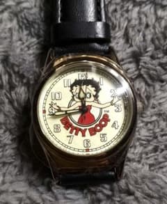 BETTY BOOP フィギュア付き腕時計FOSSIL ヴィンテージ 【限定品】 FOSSIL製 限定ベティちゃん腕時計＆陶器製フィギュアセット