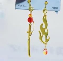 刀、炎 イヤリング/ピアスのサムネイル