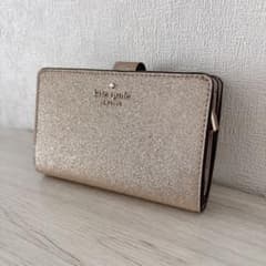 kate spade new york 二つ折り財布 ゴールド グリッターのサムネイル