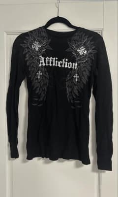 Affliction 長袖カットソー Y2K archive SK8 - メルカリ