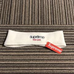 Supreme 18AW ヘアバンド  ナチュラル 新品未使用 クラシック ロゴのサムネイル