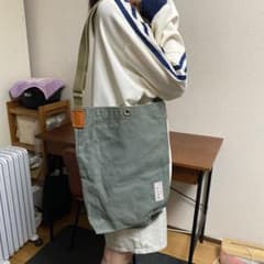 一澤信三郎帆布 ショルダーバッグ グリーンのサムネイル