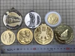 祝 気仙沼線全通 賞 金色メダル 記念品 7枚セット - メルカリ