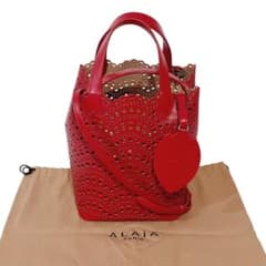アライア Mina 2way バケットバッグ バケツ型 カットワーク ショルダー