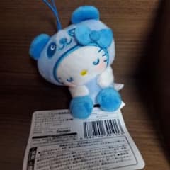 ハローキティ ぬいぐるみマスコット 青のサムネイル