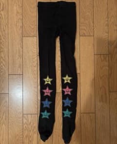 X-girl Stages タイツ ブラック Lサイズ(110cm-120cm)のサムネイル