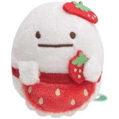 Sumikkogurashi Palm-sized Plush Toy (Strawberry Fair at Sumikko Cafe - Ghost)