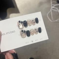 ネイルチップ キャラクター リボン ドットのサムネイル