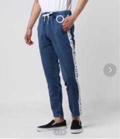 GUESS サイドライン　デニム　トラックパンツのサムネイル