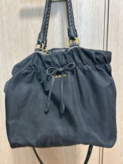 PRADA プラダ 2way リボン ロゴ ショルダー・トートバッグ PRADA プラダ 2way リボン ロゴ ショルダー・トートバッグ - メルカリ