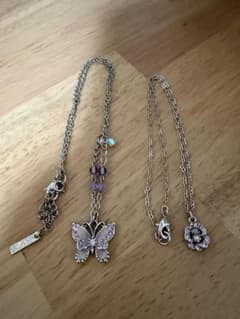 ANNA SUI アナスイ 蝶 ・フラワー ネックレス２本セットのサムネイル