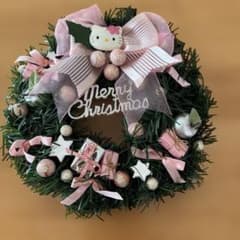 希少 ハローキティ 2000年 メモリアルリース 60cm 特大クリスマスリース ハローキティ クリスマスリース ピンク 20cm - メルカリ