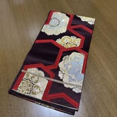 亀甲 ゴールド刺繍 豪華 着物 帯 2997 - メルカリ
