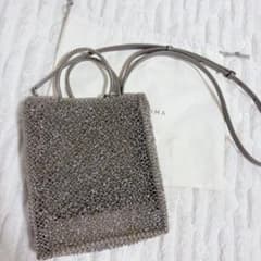 美品✨ANTEPRIMA アデッソ スモール カーキシルバー ワイヤーバッグ