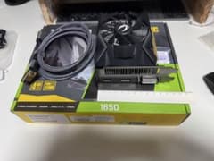ZOTAC GEFORCE GTX 1650 4GB ロープロ ケーブル付 - メルカリ
