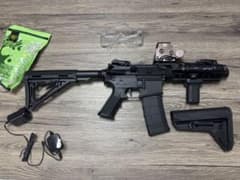 DMT-07 M4 電動ガン ライトパトリオット 付属品多数（18歳以上対象