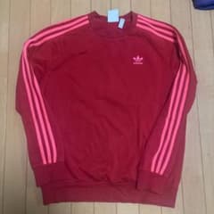 adidas アディダス スウェット レッド　Lのサムネイル
