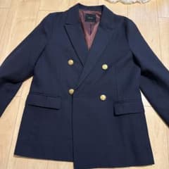 Spick & Span ネイビー ダブルブレストジャケット - メルカリ