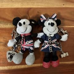 平成レトロ ディズニーストア ミッキー ミニー キーチェーン
