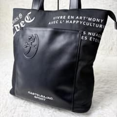 【極美品】カステルバジャック スポーツ トートバッグ A4可 ゴルフ ブラック 極美品】カステルバジャック スポーツ トートバッグ A4可 ゴルフ