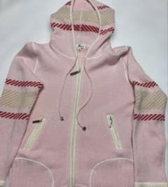 courrèges フード付きニットパーカー38号サイズのサムネイル