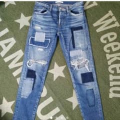 マウジー  パッチワークデニム♡︎moussy♥︎のサムネイル