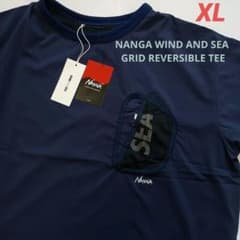 NANGA WIND AND SEA GRID REVERSIBLE TEE - メルカリ