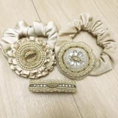 フランシュリッペ♡シュシュ&バレッタセット♡未使用品のサムネイル