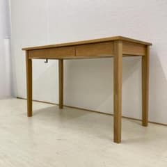 無印良品 オーク材 デスク 机 引き出し付 天然木 - メルカリ
