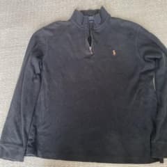 Polo Ralph Lauren ブラック ハーフジップセーター00s〜のサムネイル