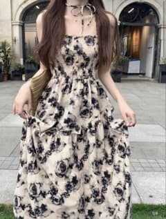 小花柄 キャミソールワンピースのサムネイル