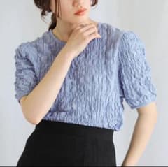 select MOCA 半袖 トップス　古着 ぽこぽこ シャーリングのサムネイル